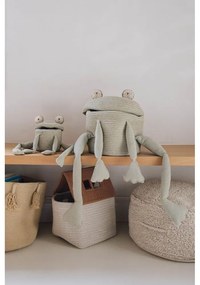 Coș de jucării pentru copii verde din material textil ø 15x15 cm Mini Fred the Frog – Lorena Canals