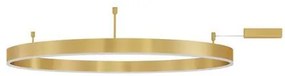 Lustra/Plafoniera LED dimabila design circular MOTIF bronz 100cm