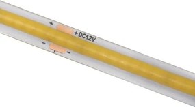 Bandă LED COB GTV pentru mobilier, lumină caldă, 480 LED m, 800 lm m, 12V, IP65, 5 m Alb cald, 10 W/m, 12 V, 800 lm/m, LED Cob, 8 mm