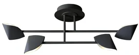 Lustra LED aplicata design modern CAPUCCINA 30W negru
