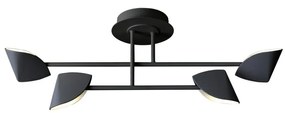 Lustra LED aplicata design modern CAPUCCINA 30W negru