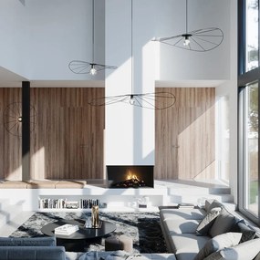 Lustră neagră ø 70 cm Elliot – Sollux