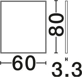 Oglinda de perete decorativa MIRAGIO 60x80cm