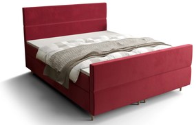 Pat matrimonial Boxspring 140 cm Flu plus (bordo) ( cu saltea și sp. depozitare). 1046572