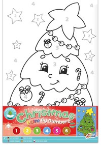 SET PICTURA PE NUMERE - BRADUTUL DE CRACIUN - GRAFIX (800001A)