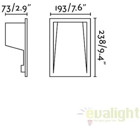 Spot LED incastrabil de exterior IP65 iluminat ambiental SOUN gri 70900