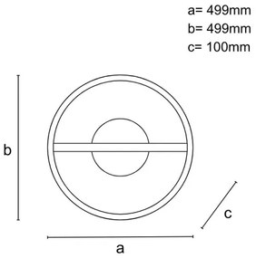 Plafonieră LED dimabilă LED/60W/230V 3000-6500K + telecomandă