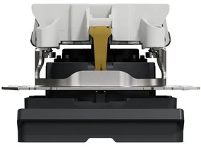 Priza simpla cu impamantare, cu capac, 16A, IP20, antracit, Schneider Sedna Design