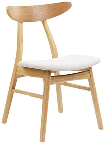 Set 2 buc scaune sufragerie Lynza (lemn deschis + gri deschis). 1081103