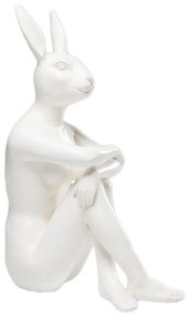 Figurina decorativa Gangster Rabbit Alb