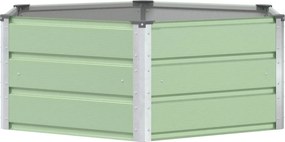 vidaXL Jardinieră Verde Pastel 129 x 129 x 45 cm Oțel