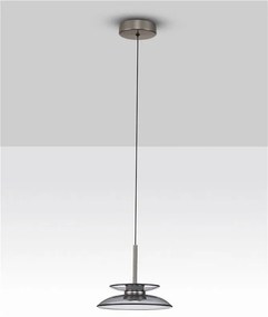 Lustra LED design ambiental Esti fumuriu 23cm