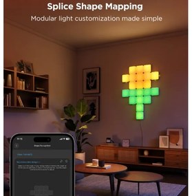 Govee - 10x panou mini RGBIC Wi-Fi inteligent
