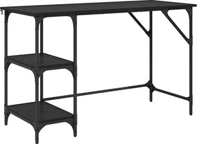 vidaXL Birou Stejar Negru 120 x 50 x 75 cm Lemn compozit