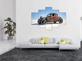 Tablou - Mașină în deșert (150x105 cm)