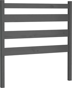 vidaXL Tăblie de pat, gri, 96x4x100 cm, lemn masiv de pin