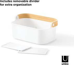 Organizator de baie alb din plastic Bellwood – Umbra