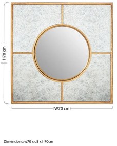 Oglindă de perete 70x70 cm Zariah – Premier Housewares