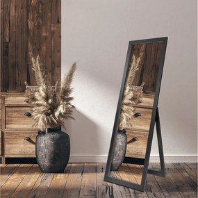 Oglindă de podea cu ramă neagră 46x146 cm Sicilia - Styler