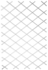Nature Gard de gradina tip Trellis, 100 x 200 cm PVC, alb, 6040703 1, Alb, 100 x 200 cm