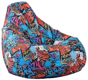 Fotoliu Nirvana Hobbit Pufrelax, Material Impermeabil - Street Art