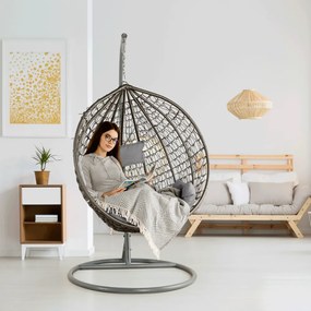 Scaun agăţat, gri, NOLAN NEW