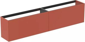 Dulap baza suspendat Ideal Standard Atelier Conca 2 sertare 240 cm rosu - oranj mat