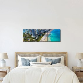 Tablou - Miami, Florida (cu ceas) (90x30 cm)