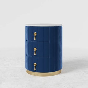 Noptiera modernă DEPRIMO 41489 în culoarea albastră - un accesoriu elegant pentru dormitor by Deprimo