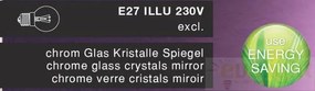 Aplica, Plafonier cu cristale Jasmina 40408-2 GL