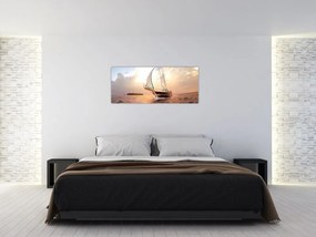 Tablou cu iaht (120x50 cm)