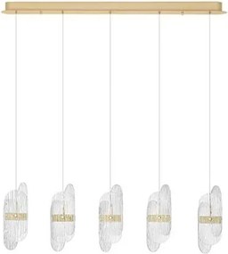 Lustra LED suspendata liniara design decorativ LUCIEN 3000K