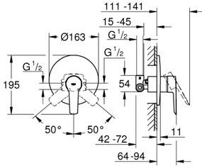 GROHE 32590002 - Baterie de duș START, crom lucios