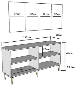 Dulap Midas Anthracite and Gold