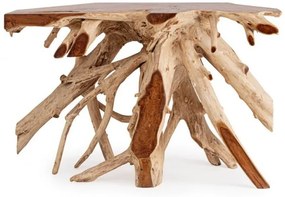 Consola finisaj natural din lemn de Teak, 120x45x80 cm, Lisandra Bizzotto