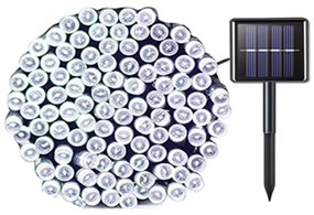 Instalatie solara liniara, bec clar, alb rece, 50 metri