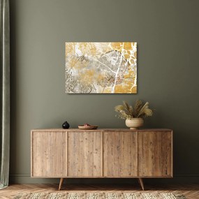 Tablou pe sticlă - Vintage perete cu flori (70x50 cm)