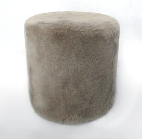 Taburete din blana de oaie Short Wool Round 42cm