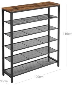 Pantofar DAVOR maro/negru