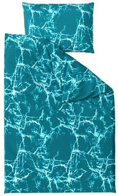 Lenjerie de pat din bumbac turcoaz TEMPESTA Dimensiune lenjerie de pat: 70 x 90 cm | 140 x 200 cm