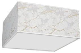 Plafoniera design modern SENSO alb, auriu, 50x50cm