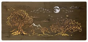 Li-Go 5478/DUB2 - Decorațiune de perete LED reglabilă, 24 W, 230 V, 130 x 60 cm, stejar