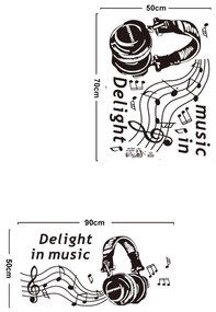 Sticker perete Love music