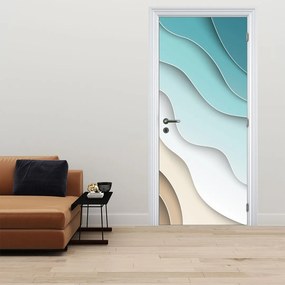 Fototapet pentru ușă - Malul mării abstract (95x205cm)