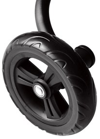 Tricicleta cu claxon si roti ajutatoare din fier si plastic 74x49x55cm negru HOMCOM | Aosom RO