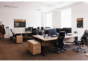 Tablă Combi Board / plută 60 × 90 cm, neagră