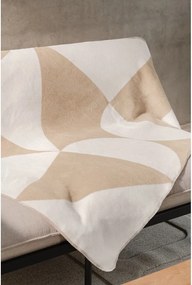 Pătură bej/crem 150x200 cm Tul – noo.ma