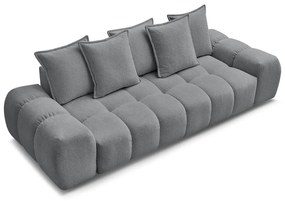 Canapea gri închis cu tapițerie din chenille 278 cm Everest – Bobochic Paris