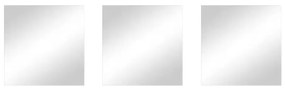 Oglinzi 3 buc. de perete 30x30 cm – MSV