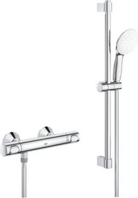 Baterie dus termostatata Grohe Grohtherm 500 crom lucios cu set de dus